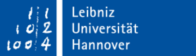 Das Logo der Leibniz Universität Hannover.